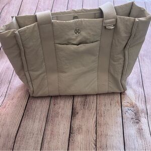 Lululemon Athletica Cream Tote Bag